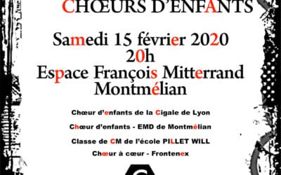 Concert Chœurs d’Enfants Montmélian